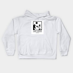 Lake Louise Alberta Canada ski Kids Hoodie